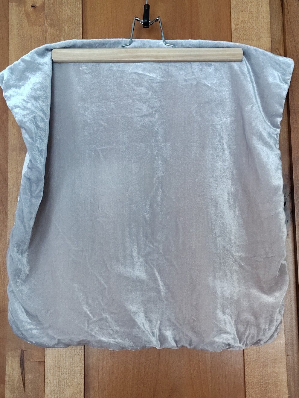 West Elm Velvet & Linen Pillow Cover Grey Silver 20x20
